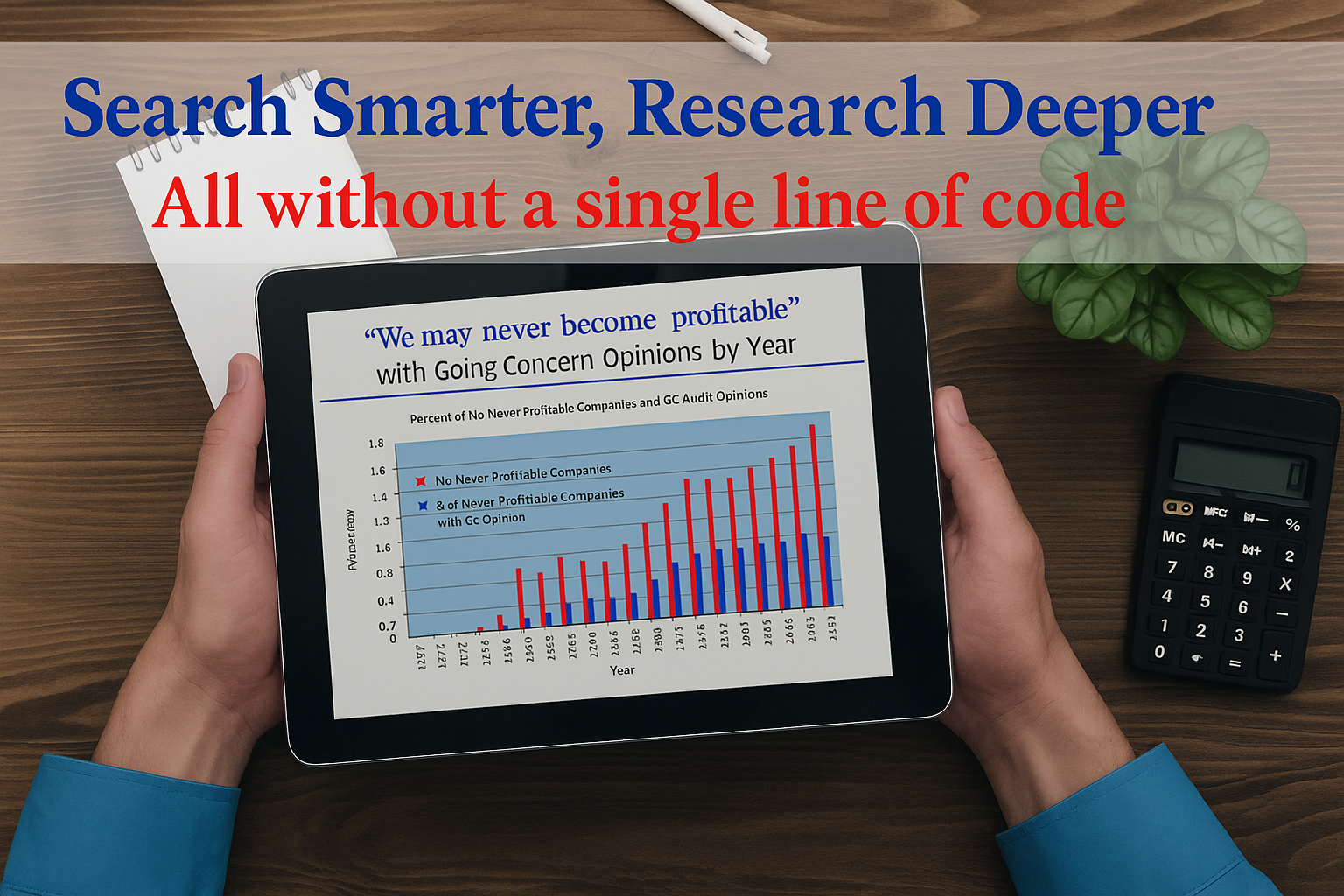 Dashboard illustrating insights over a landscape background